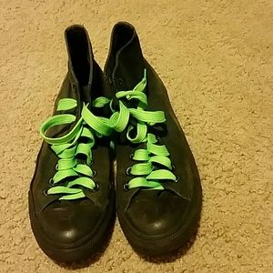 Heavily loved black converses